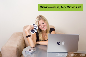 Obama Pacman sticker decal for Apple Mac Laptop