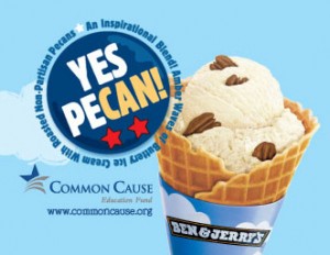 Yes-Pecan Ben & Jerry Yes Pecan Ice Cream Poster
