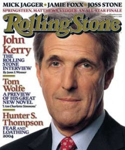 John Kerry, Rolling Stone Cover, US Senator Massachusetts John Kerry Rolling Stone Cover