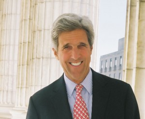 John Kerry, Massachusetts Senator At U.S. Capitol columns John Kerry, Massachusetts Senator At U.S. Capitol columns