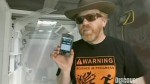 Adam savage, Mythbusters, using an Apple iPhone for science. Experiments with gas tank shooting explosion myth