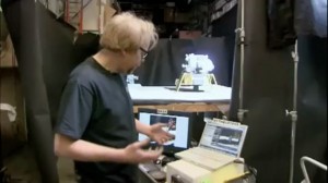 Mythbusters Tests Moon Landing Nasa Hoax Myth, Adam Savage with Apple mac laptop