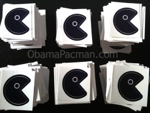 Obama Etiquetas Pacman Pac-Man Decalques para Mac Laptop Obama Pacman Stickers Pac-Man Decals for Mac Laptop