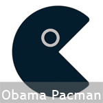 Obama Pacman Pac-Man Sticker Decal Obama Pacman Pac-Man Sticker Decal