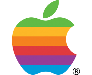 Apple Computers Inc. original multi color logo
