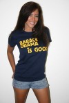 Amber Lee Ettinger, (Obama Girl) Barack Obama is Good T-shirt