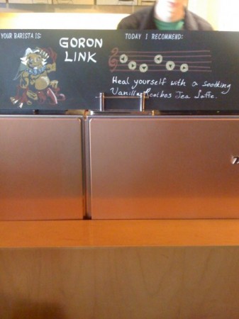 Zelda Link Goron Art Cafe geeky