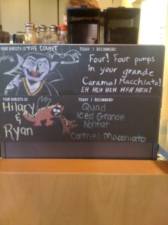 Count von Count, Vampire Muppet Sesame Street, Cafe art