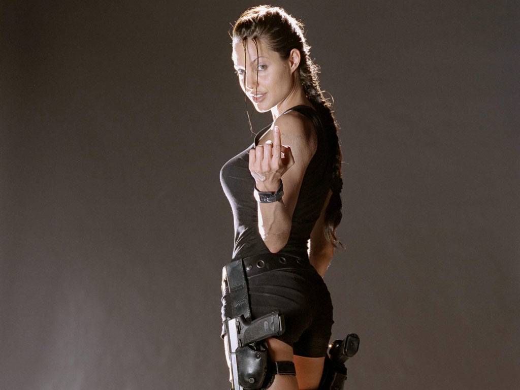 Angelina Jolie Lara Croft tomb raider | Obama Pacman