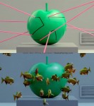 Apple Core Laser Fish stop motion TV Ad
