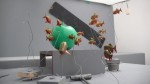 fish devouring Apple, Apple Core Stop Motion Video Art