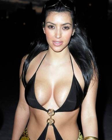  Celebrities on Kim Kardashian Hot  Black Bikini  More Kim Kardashian