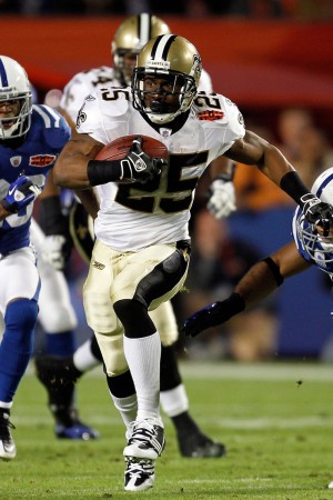 reggie bush saints. Reggie Bush at Super Bowl: