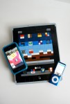 Lego iPad tablet art spoof homage, with Apple iPhone iPod nano.jpg