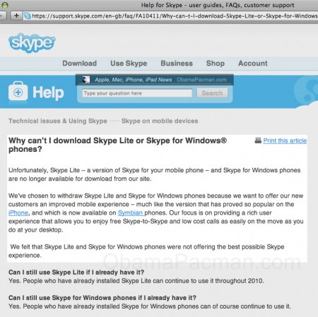 Skype Withdraws VOIP Apps From Microsoft WiMP, Windows Mobile Phones Skype Withdraws VOIP Apps From Microsoft WiMP, Windows Mobile Phones