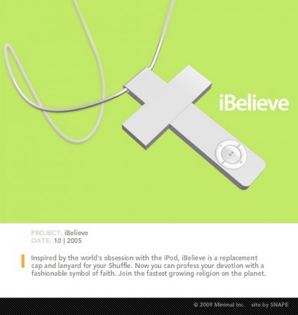 iBelieve iPod obsession Apple homage, fashinable symbol of faith