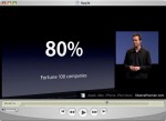 40.19,蘋果智能手機使用的百分之八十財富 100強公司,官方iPhone 4操作系統史蒂夫喬布斯主題開發人員預覽視頻