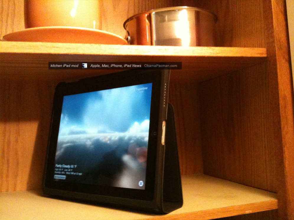 DIY Kitchen iPad Cabinet Mod / Install for Mother’s Day? | Obama Pacman