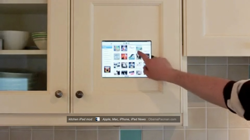 Obamapacman Diy Kitchen Ipad Cabinet Mod Install For Mother S Day