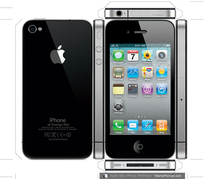 diy-papercraft-apple-iphone-4-obama-pacman