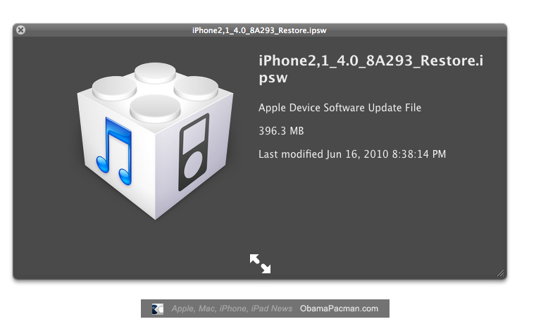 Ipod touch 2g firmware update