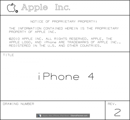 Apple iPhone 4 engineering diagram