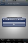 iPhone 4 antenna fail, Cannot Connect to YouTube (resolved with replacement iPhone)