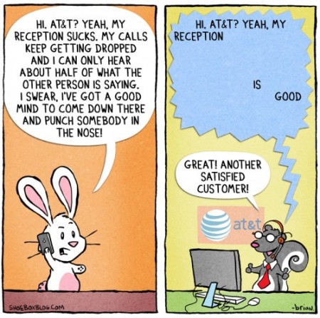 ATT iPhone Reception Problem Explained Comic ATT iPhone Reception Problem Explained Comic