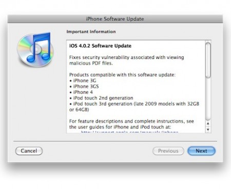 firmware iphone 4