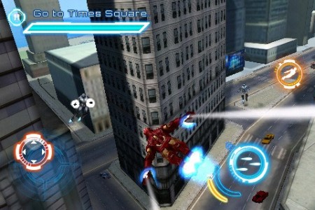 Iron Man 2 iPhone Game flying