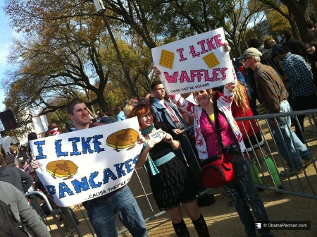 Waffles vs. Pancakes s. French Toast, political party divide spoof