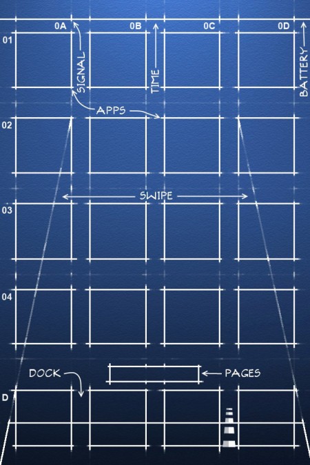 iphone 4 wallpaper resolution. iPhone 4 Blueprint Wallpaper