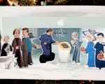 DIY papercraft Apple Store Genius Bar Wise Guys, Steve Jobs, Wozniak