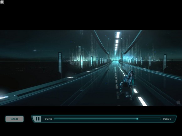 First iPad Tron Legacy iAd Video