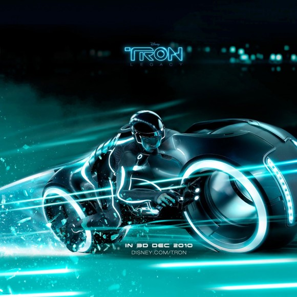 Lighty Cycle Tron Legacy iPad Wallpaper 1024x1024 Download