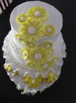 wedding flower cake, by thesweetsbar