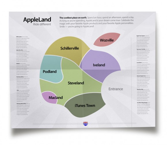 Apple Land Ride Different Amusement Park Map