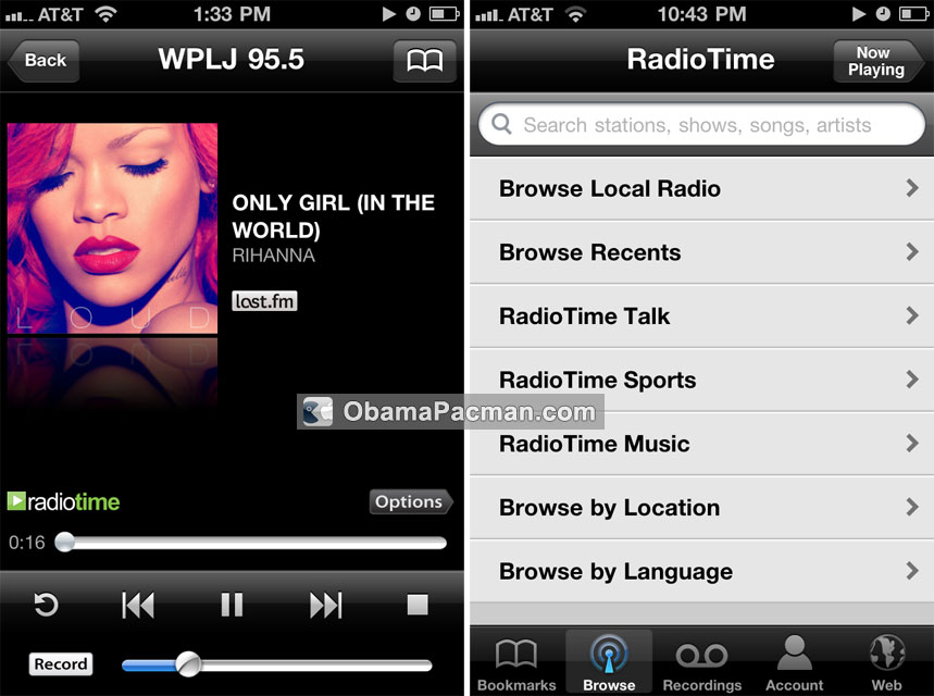 Best Radio App iPhone iPod touch | Obama Pacman
