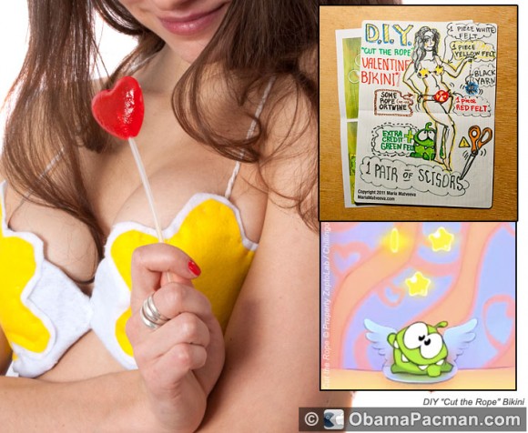 Cut the Rope DIY Bikini Model Cosplay