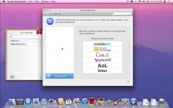iOS Style Email Setup, OS X Lion 10.7 Developer Preview