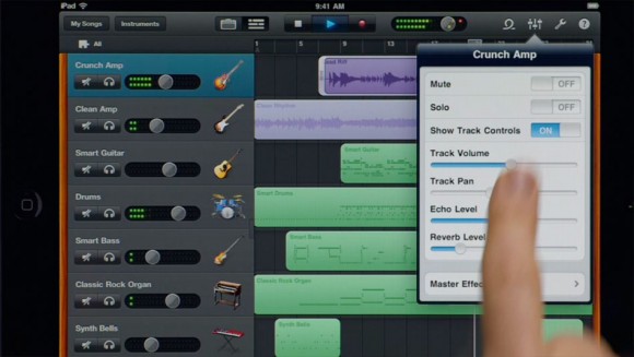 What Is A Track Header In Garageband Ipad