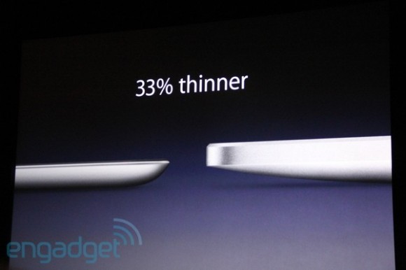 iPad 2 vs iPad, 33 percent thinner iPad 2 vs iPad, 33 percent thinner