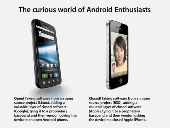 Android Open vs. closed Apple iPhone