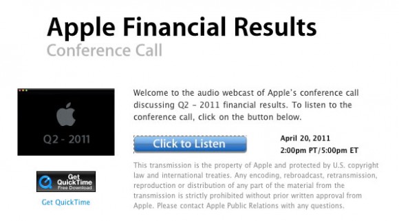 Apple Q2 2011 financial results