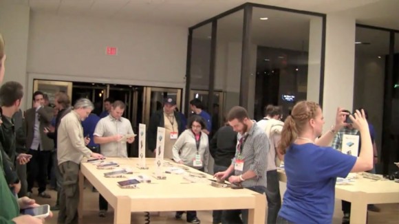 Interior, SXSW Pop Up Apple Store Austin, TX