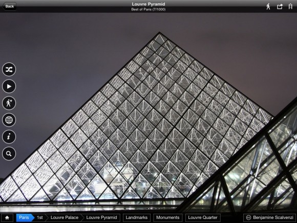 Louvre Pyramid, Fotopedia Paris iPad