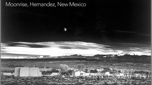 Moonrise by Ansel Adams, Hernandez, New Mexico