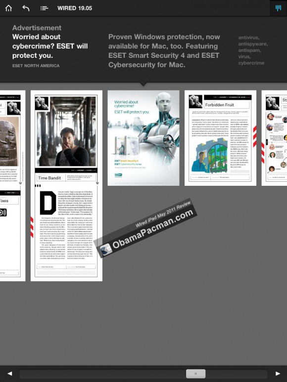 Wired iPad page view
