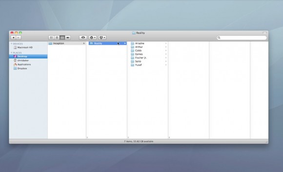 Inception Movie Reality Mac Finder Inception Movie Reality Mac Finder