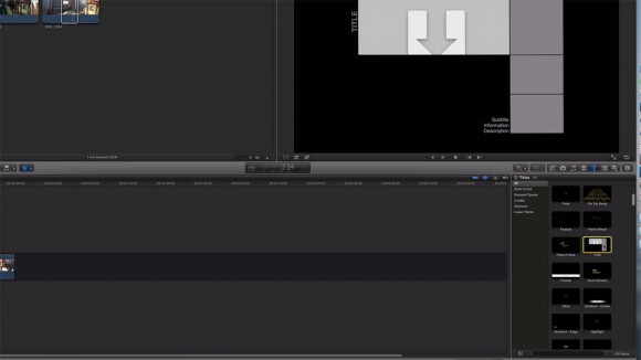 Title effects, Final Cut Pro X